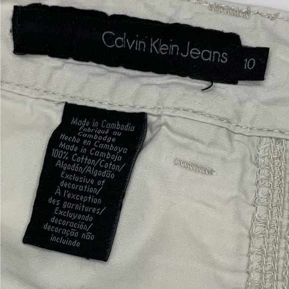 Calvin Klein Jeans khaki cargo pants sz 10 - Picture 5 of 8